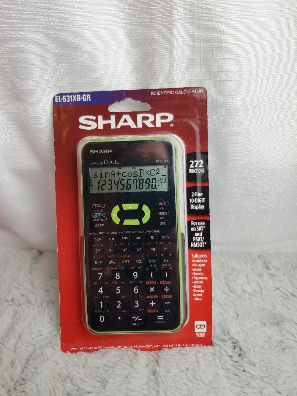 Sharp EL-531XB-GR Engineering/Scientific Calculator NEW